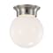 Nuvo Lighting 8W 6" LED Flush Mount, 3K Dim, Brushed Nickel, Frosted Glass 62/1565 - alternate 1